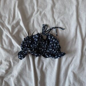 Urban Outfitters Black Floral Top